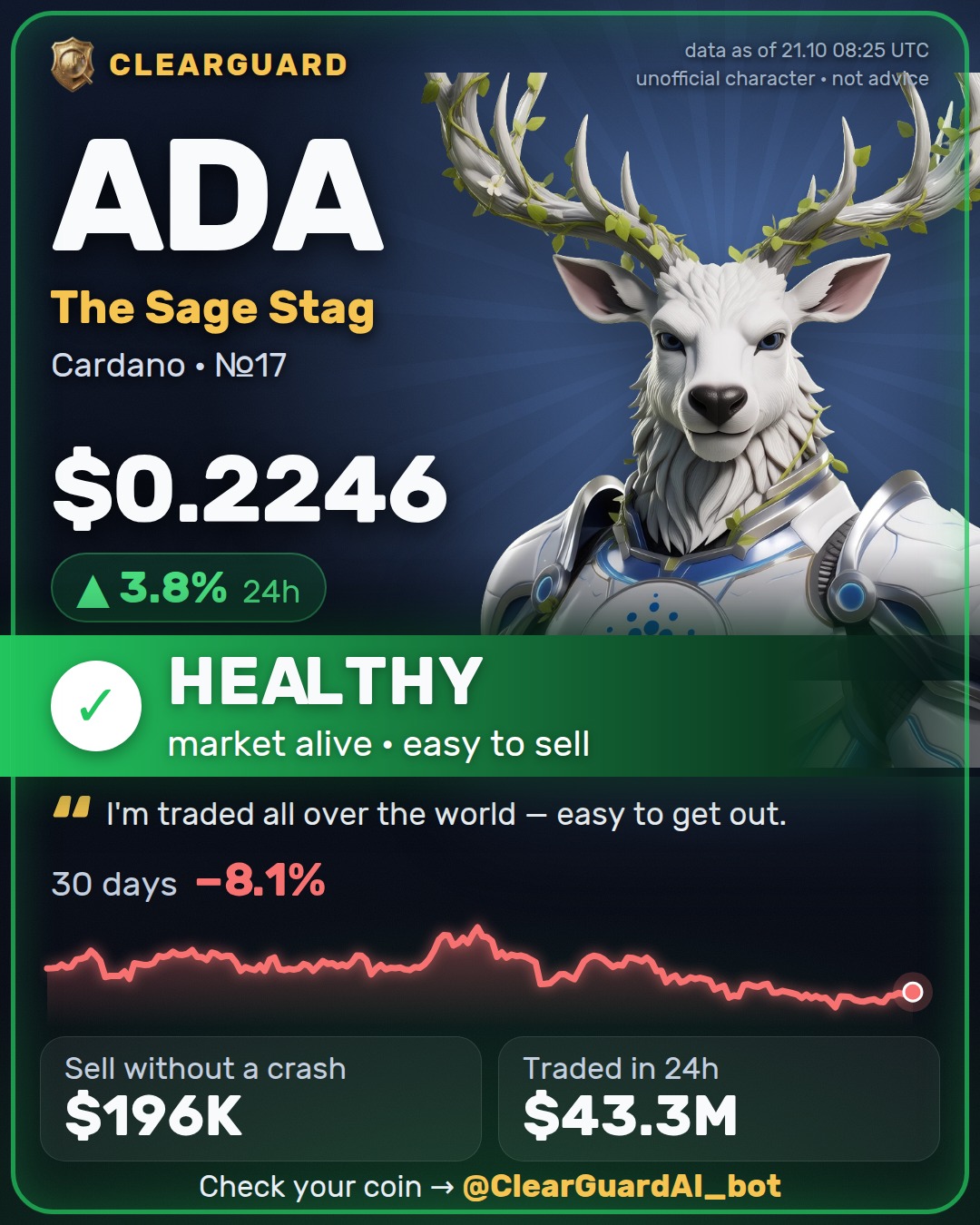 ADA · The Sage Stag — HEALTHY