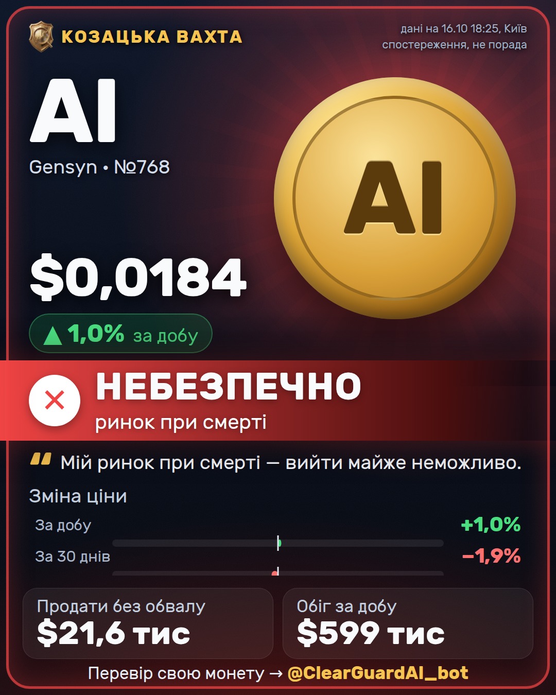 AI · Gensyn — ВИСОКИЙ РИЗИК