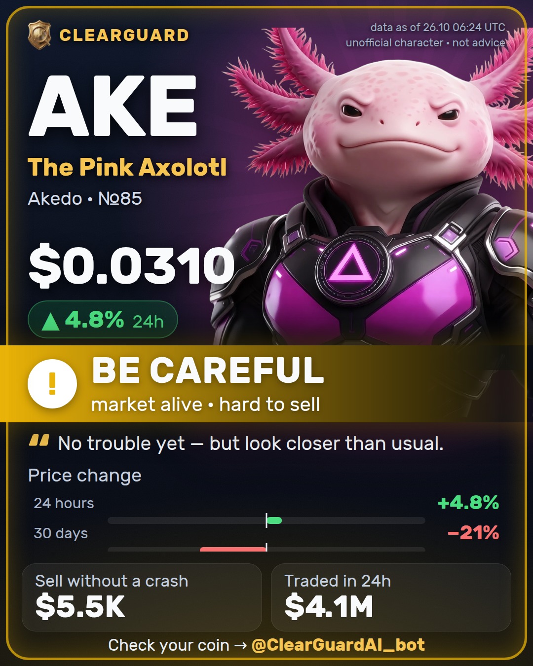 AKE · The Pink Axolotl — BE CAREFUL