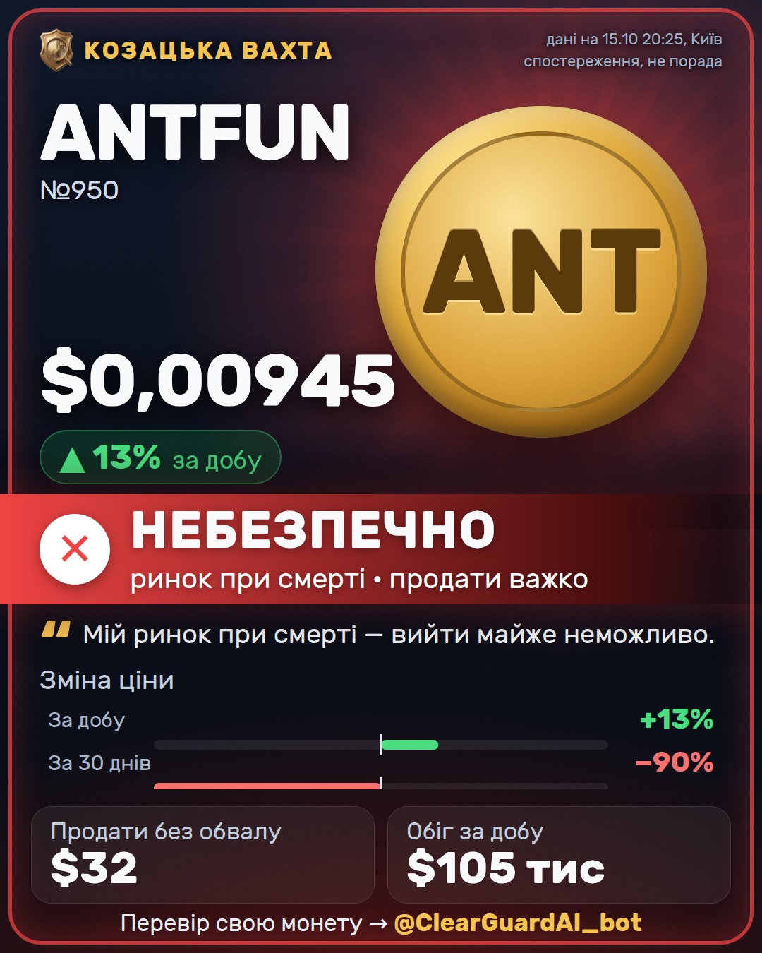 ANTFUN — НЕБЕЗПЕЧНО