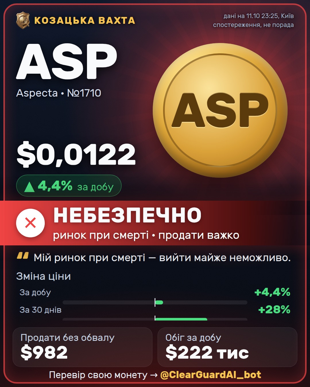 ASP · Aspecta — НЕБЕЗПЕЧНО