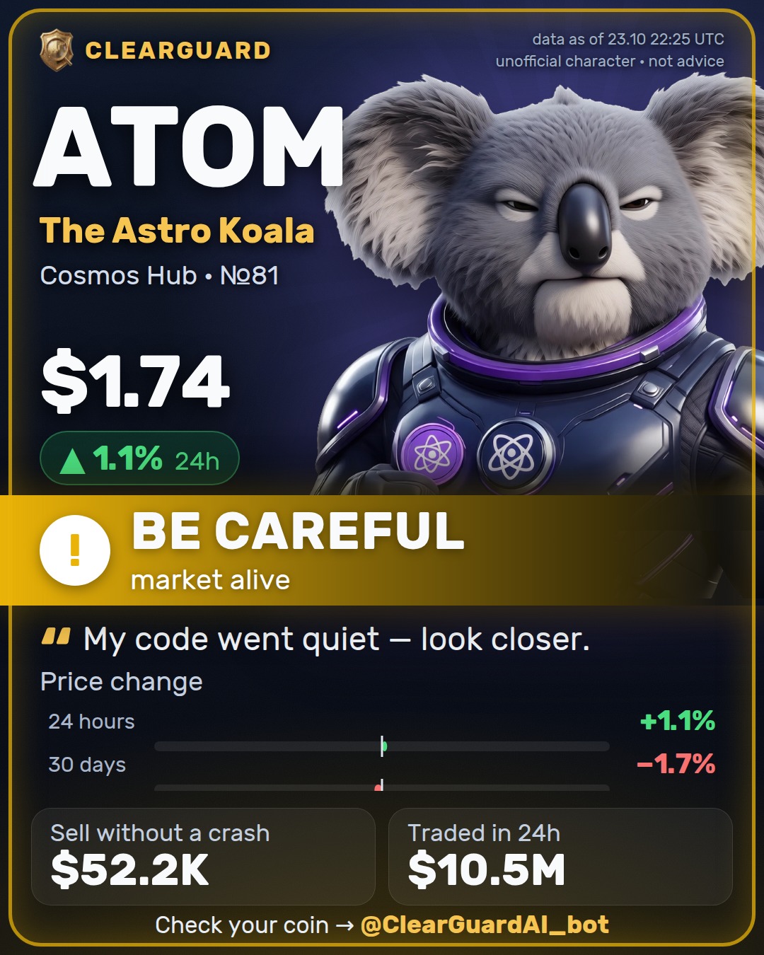 ATOM · The Astro Koala — HEALTHY