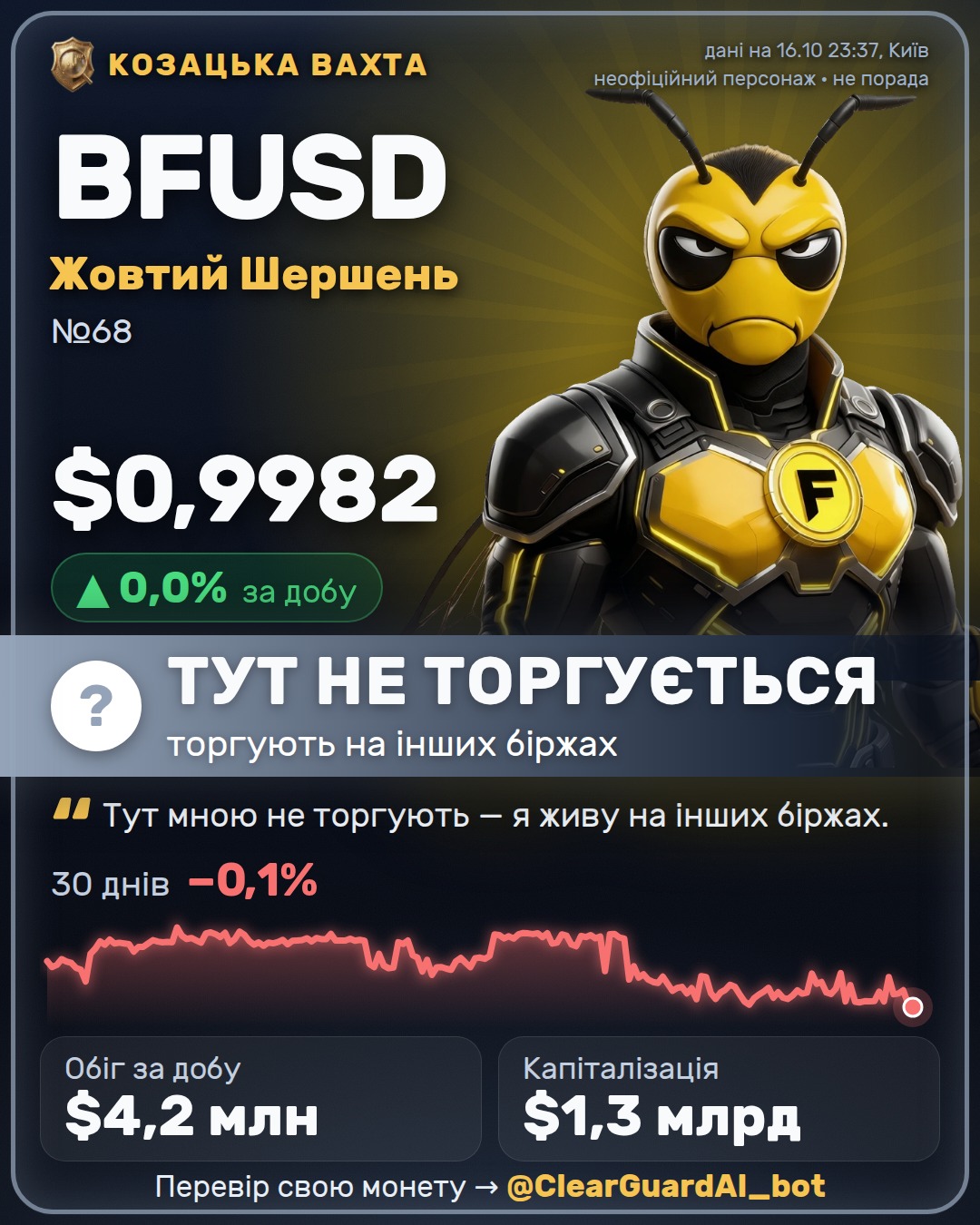 BFUSD · Жовтий Шершень — ТУТ НЕ ТОРГУЄТЬСЯ