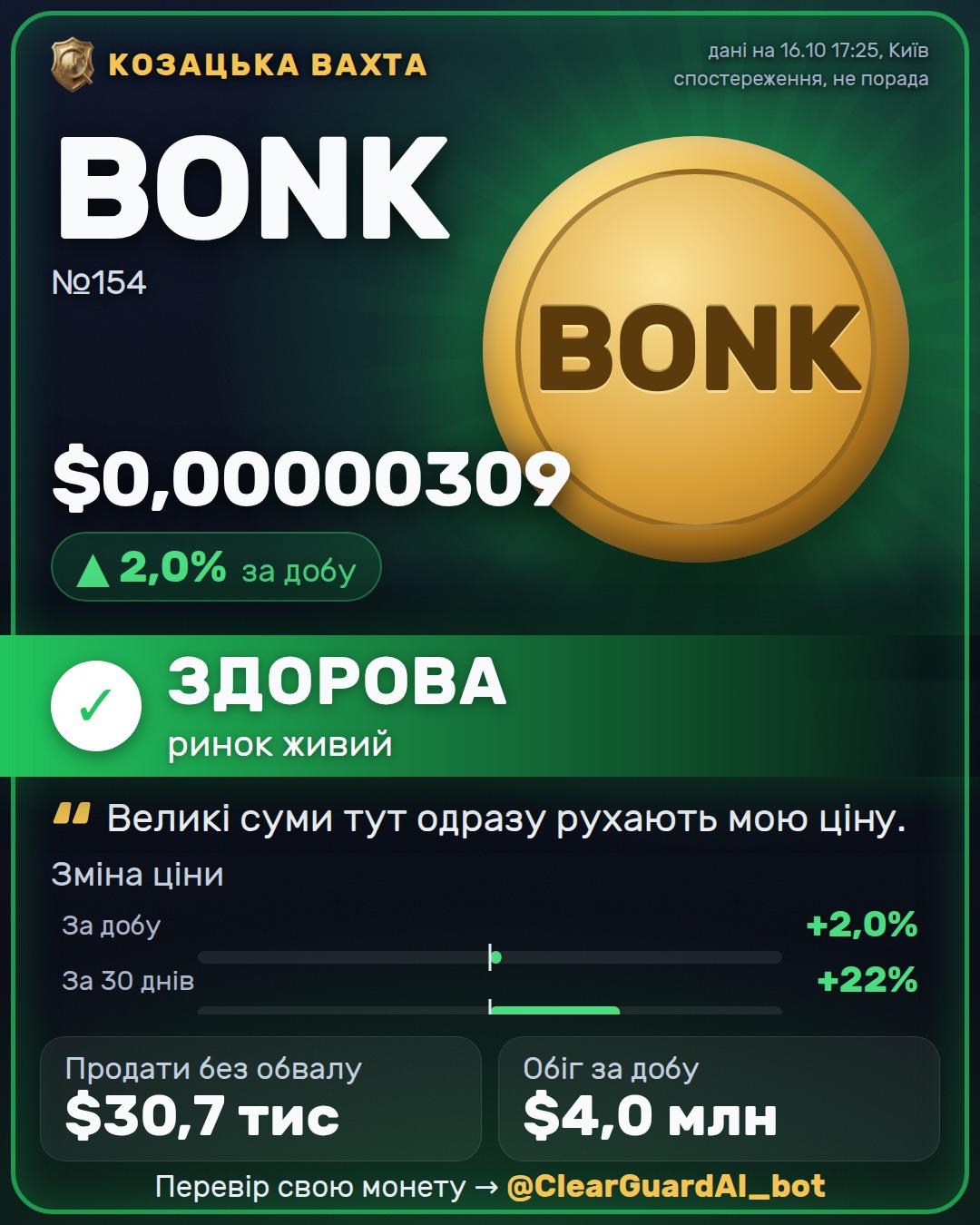 BONK — ЗДОРОВА