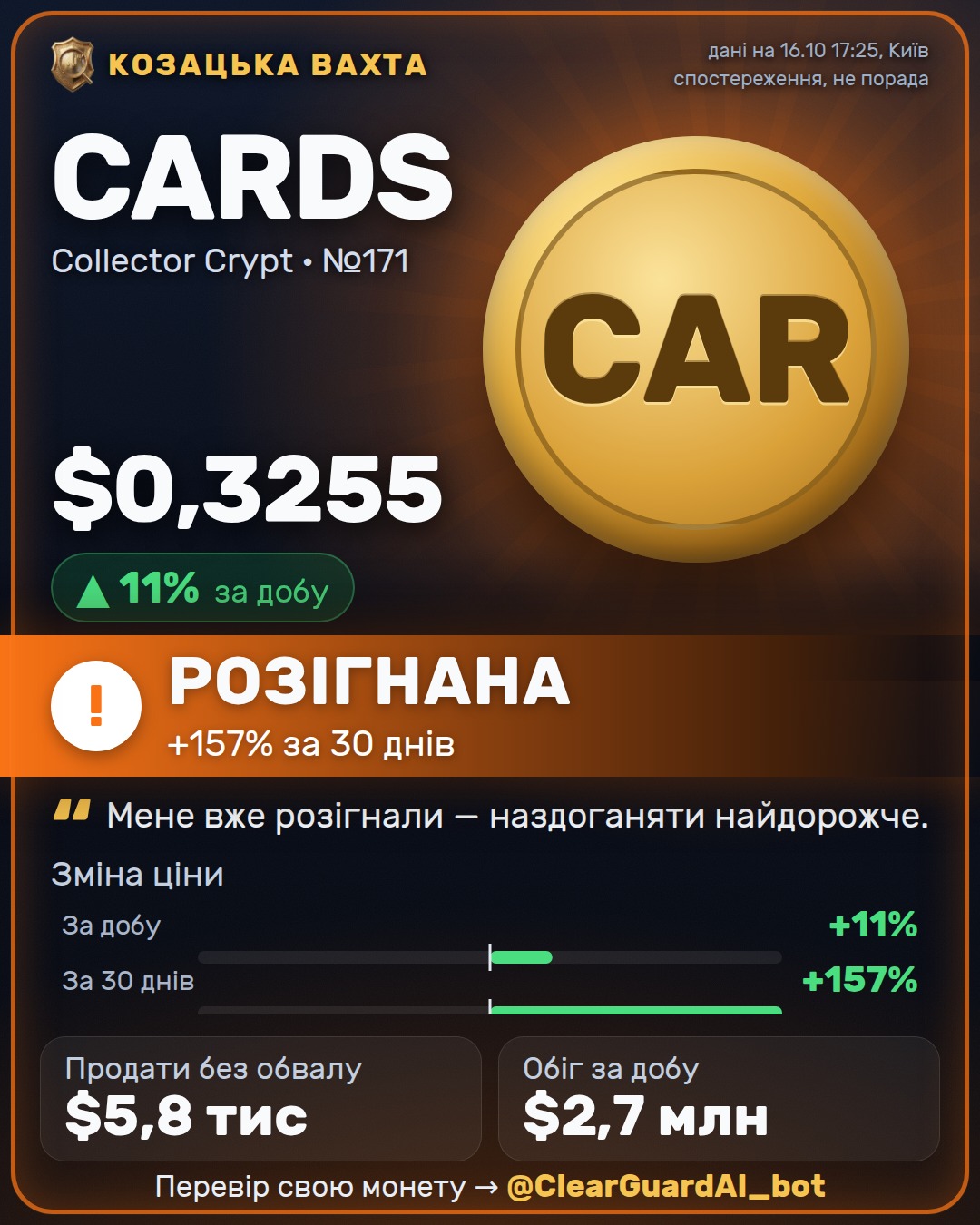 CARDS · Collector Crypt — РОЗІГНАНА