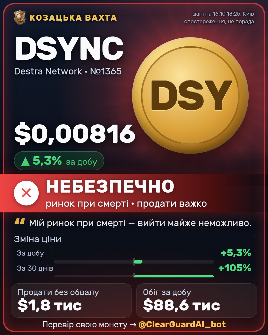 DSYNC · Destra Network — НЕБЕЗПЕЧНО