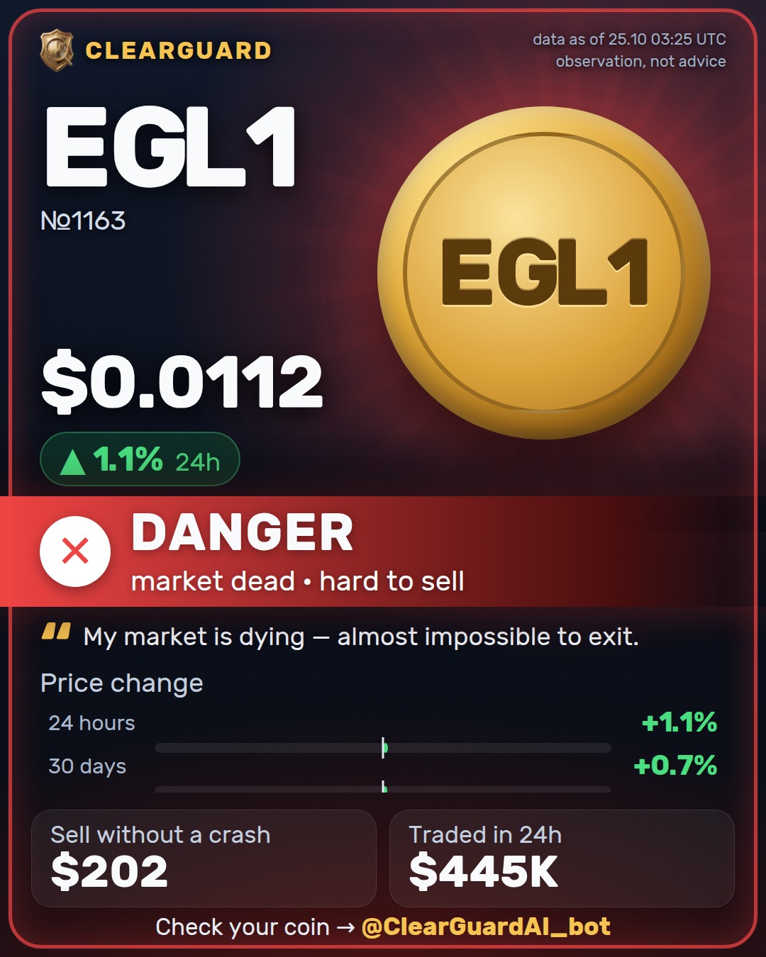 EGL1 — DANGER