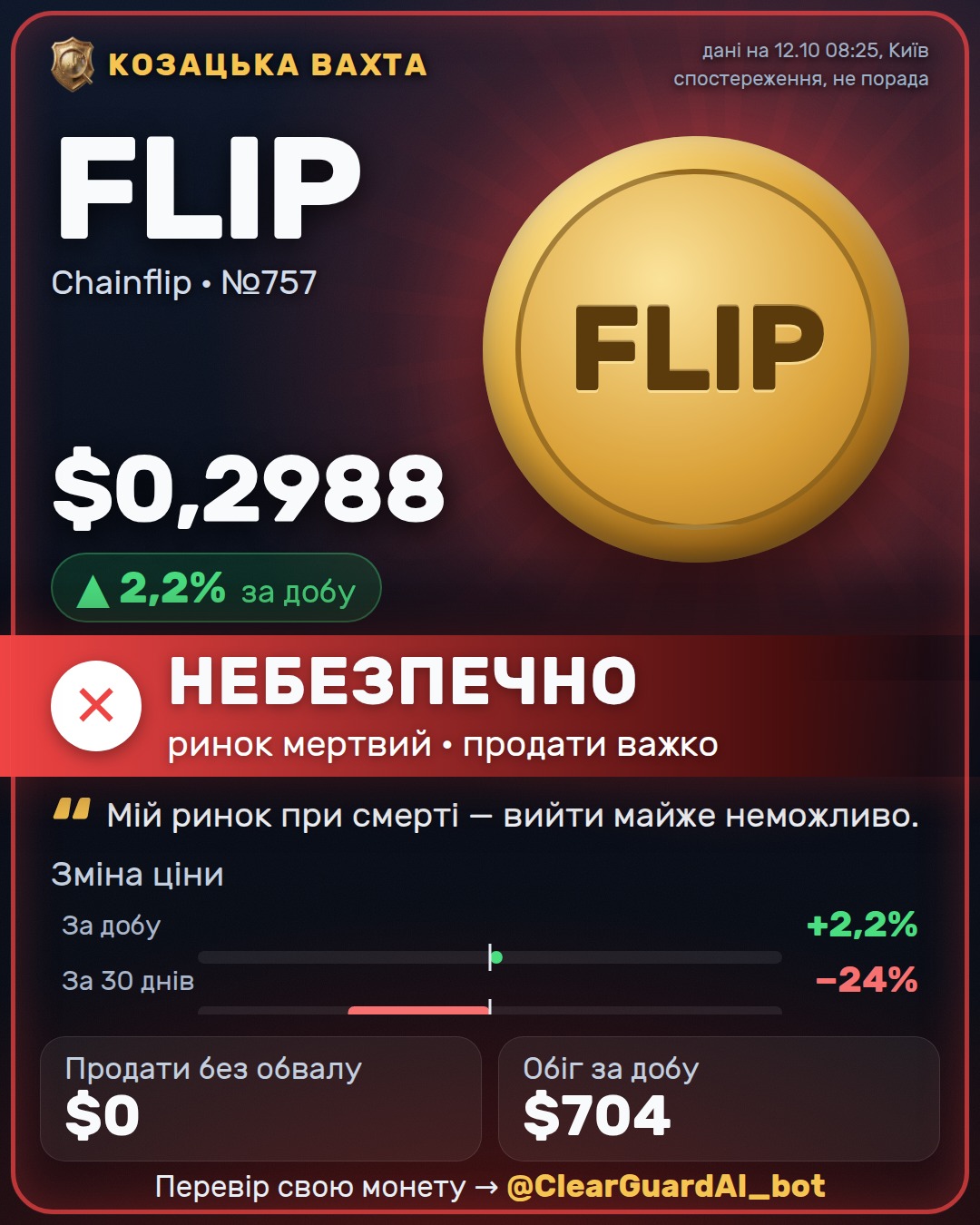 FLIP · Chainflip — НЕБЕЗПЕЧНО