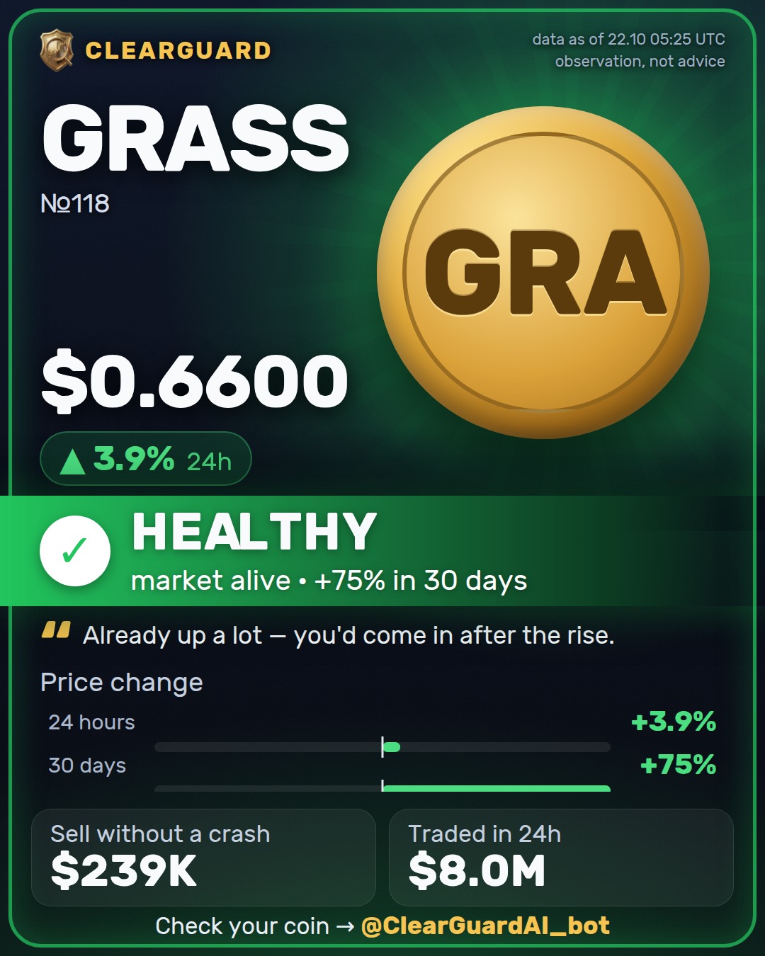 GRASS — HEALTHY