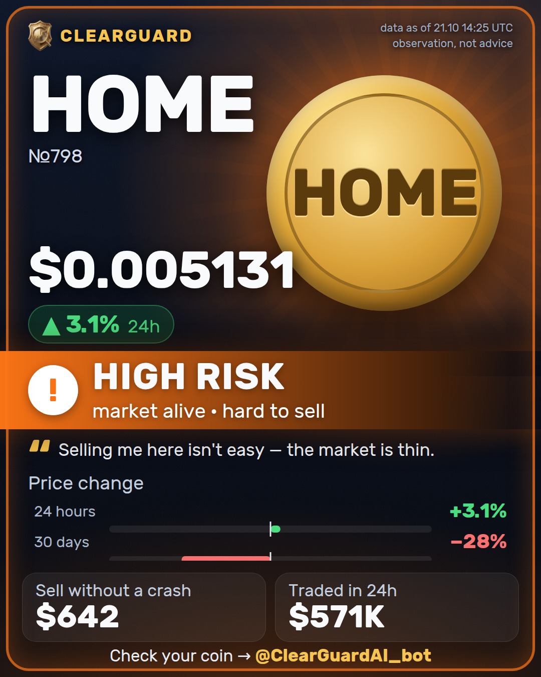 HOME — HIGH RISK