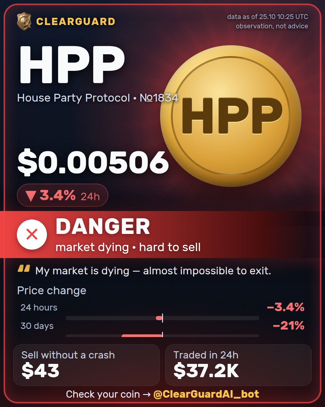 HPP · House Party Protocol — DANGER