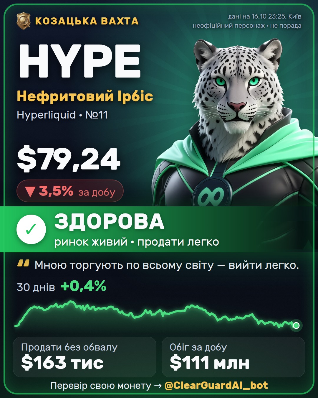 HYPE · Нефритовий Ірбіс — ЗДОРОВА