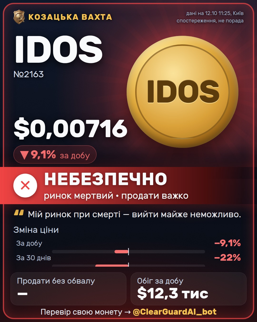 IDOS — НЕБЕЗПЕЧНО