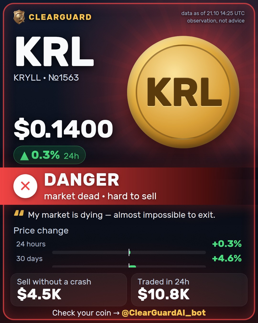 KRL · KRYLL — DANGER