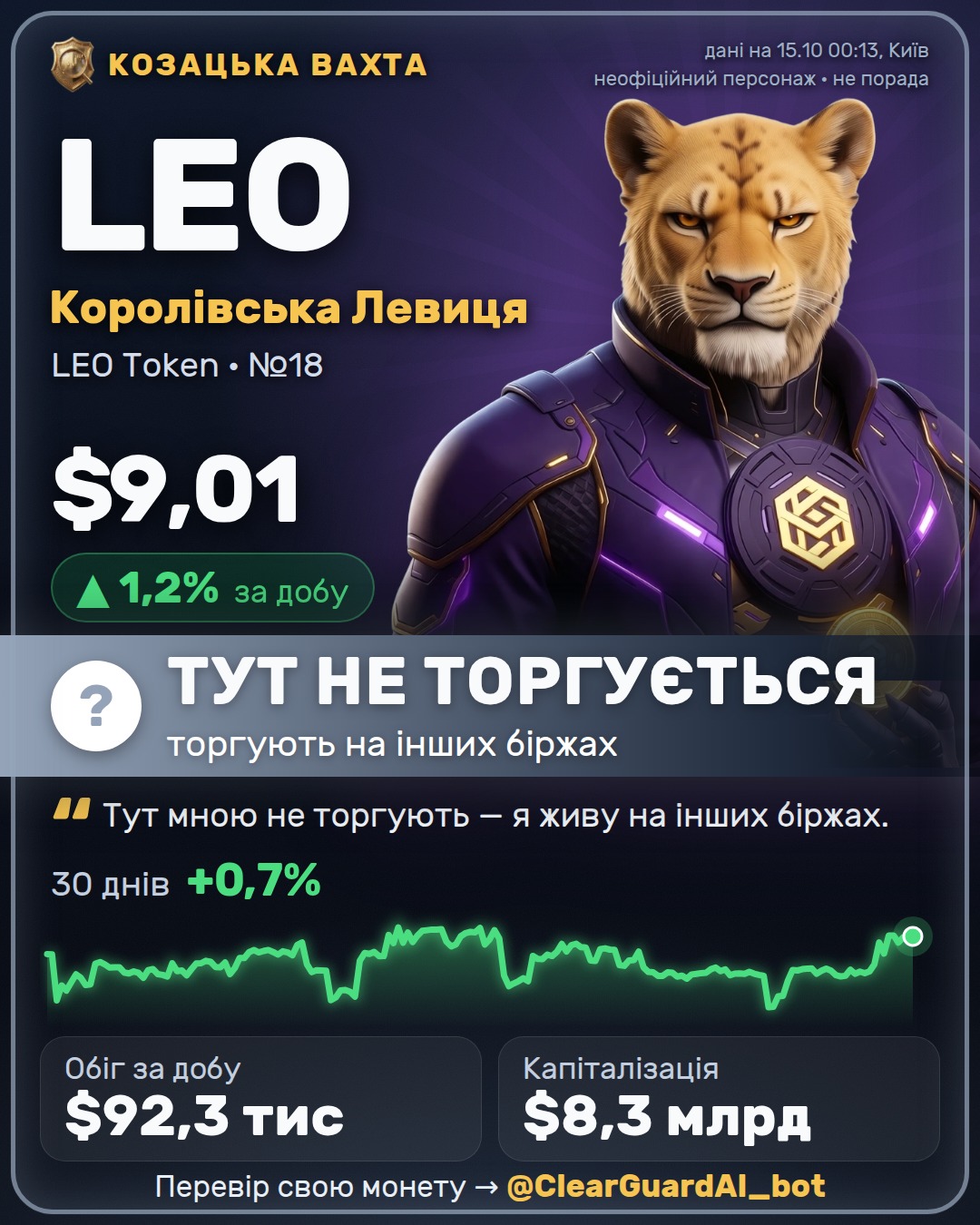 LEO · Королівська Левиця — ТУТ НЕ ТОРГУЄТЬСЯ
