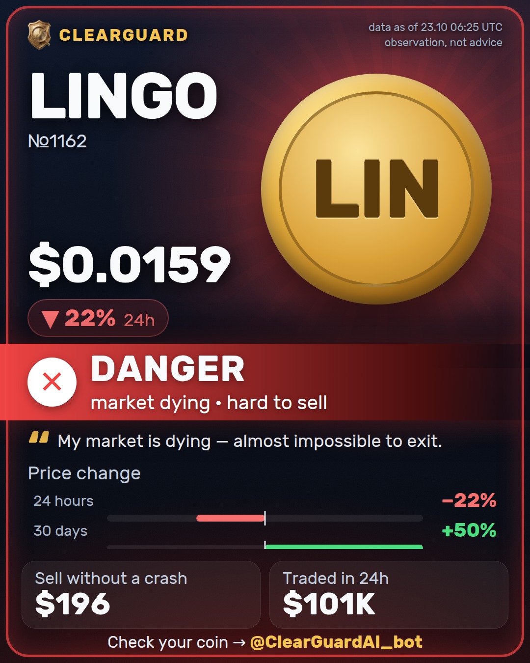 LINGO — DANGER