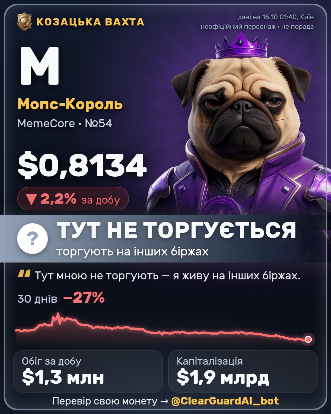M · Мопс-Король — ТУТ НЕ ТОРГУЄТЬСЯ