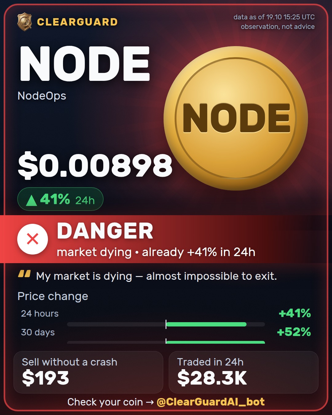 NODE · NodeOps — DANGER