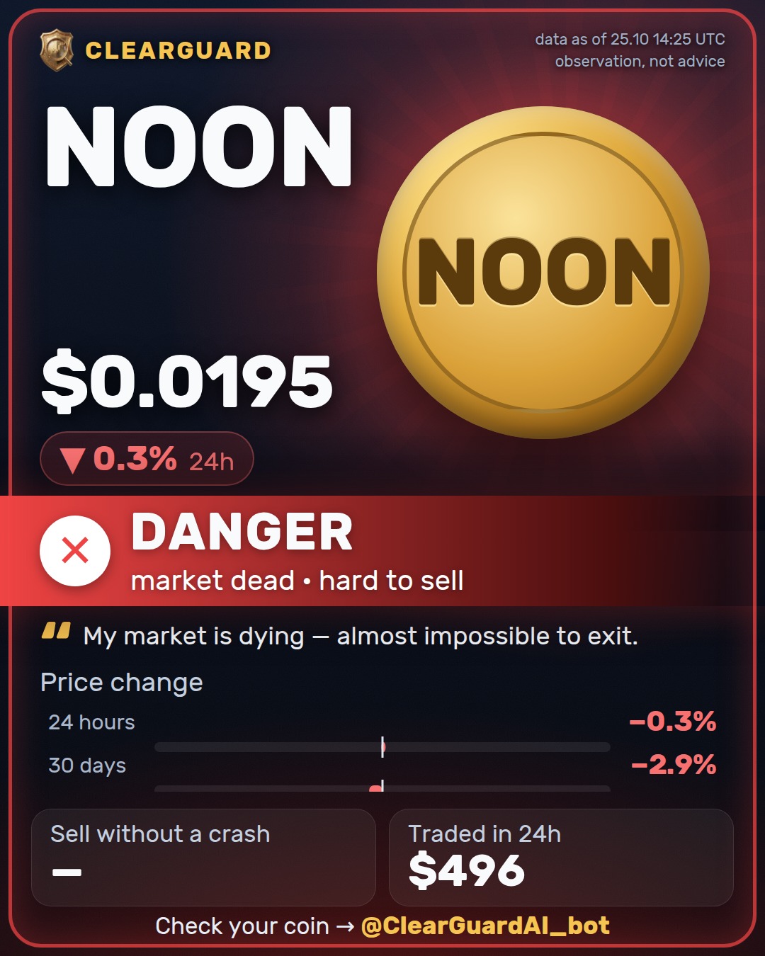 NOON — DANGER