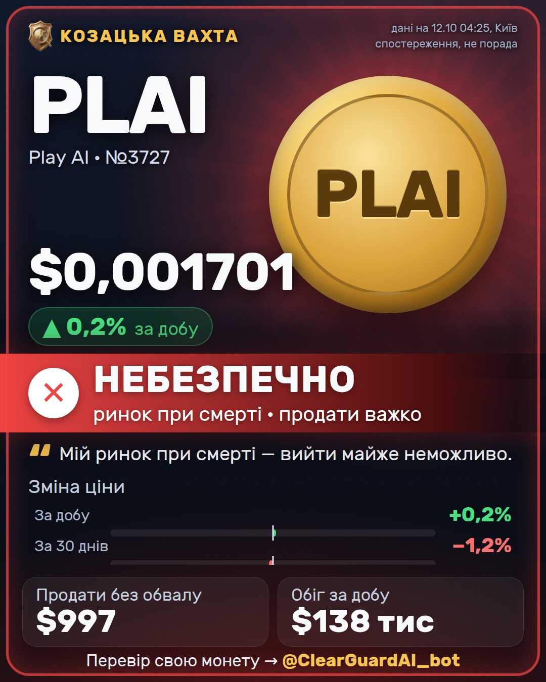 PLAI · Play AI — НЕБЕЗПЕЧНО