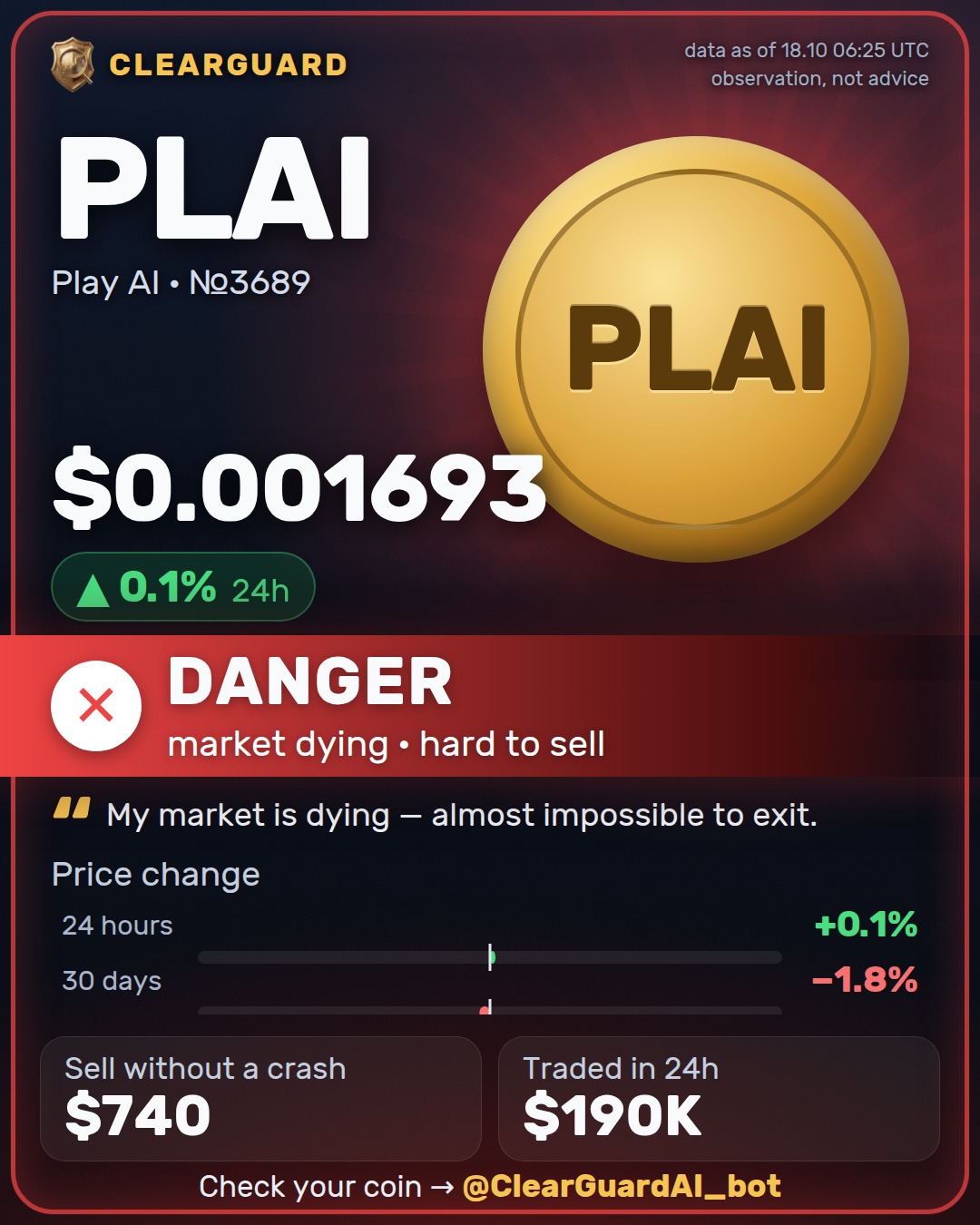 PLAI · Play AI — DANGER