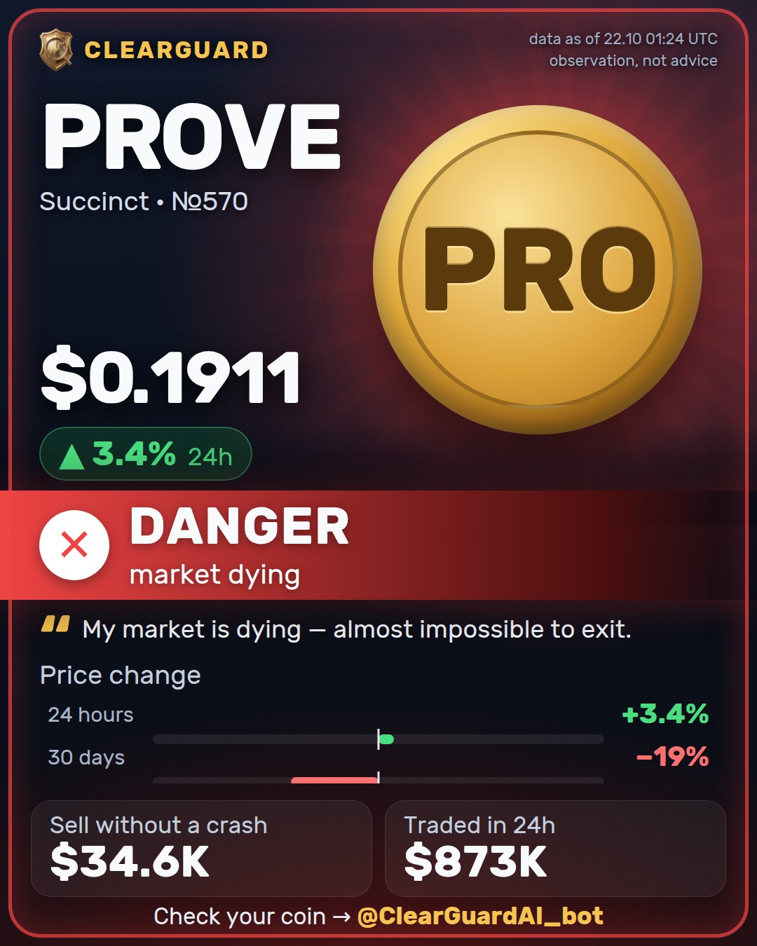 PROVE · Succinct — HIGH RISK