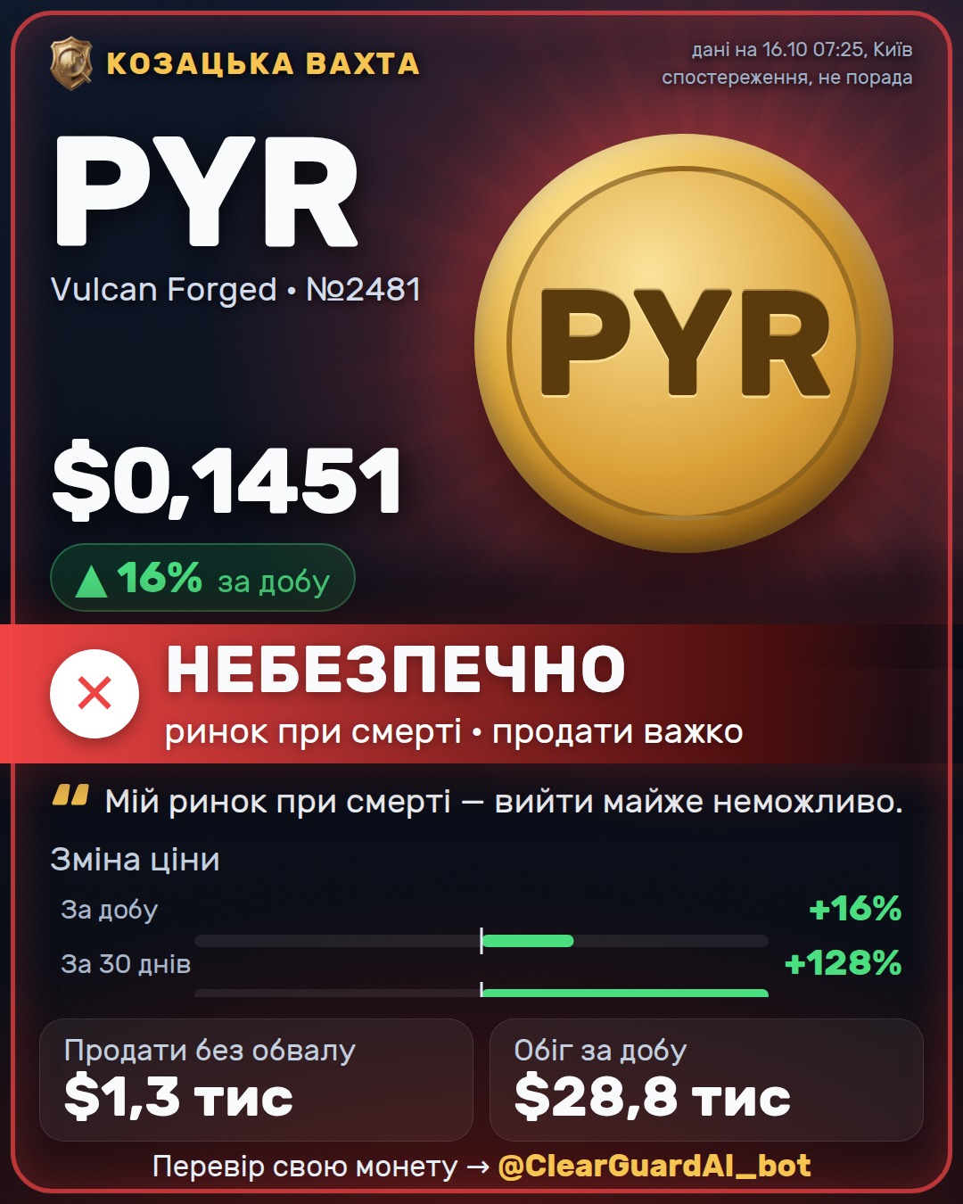 PYR · Vulcan Forged — НЕБЕЗПЕЧНО