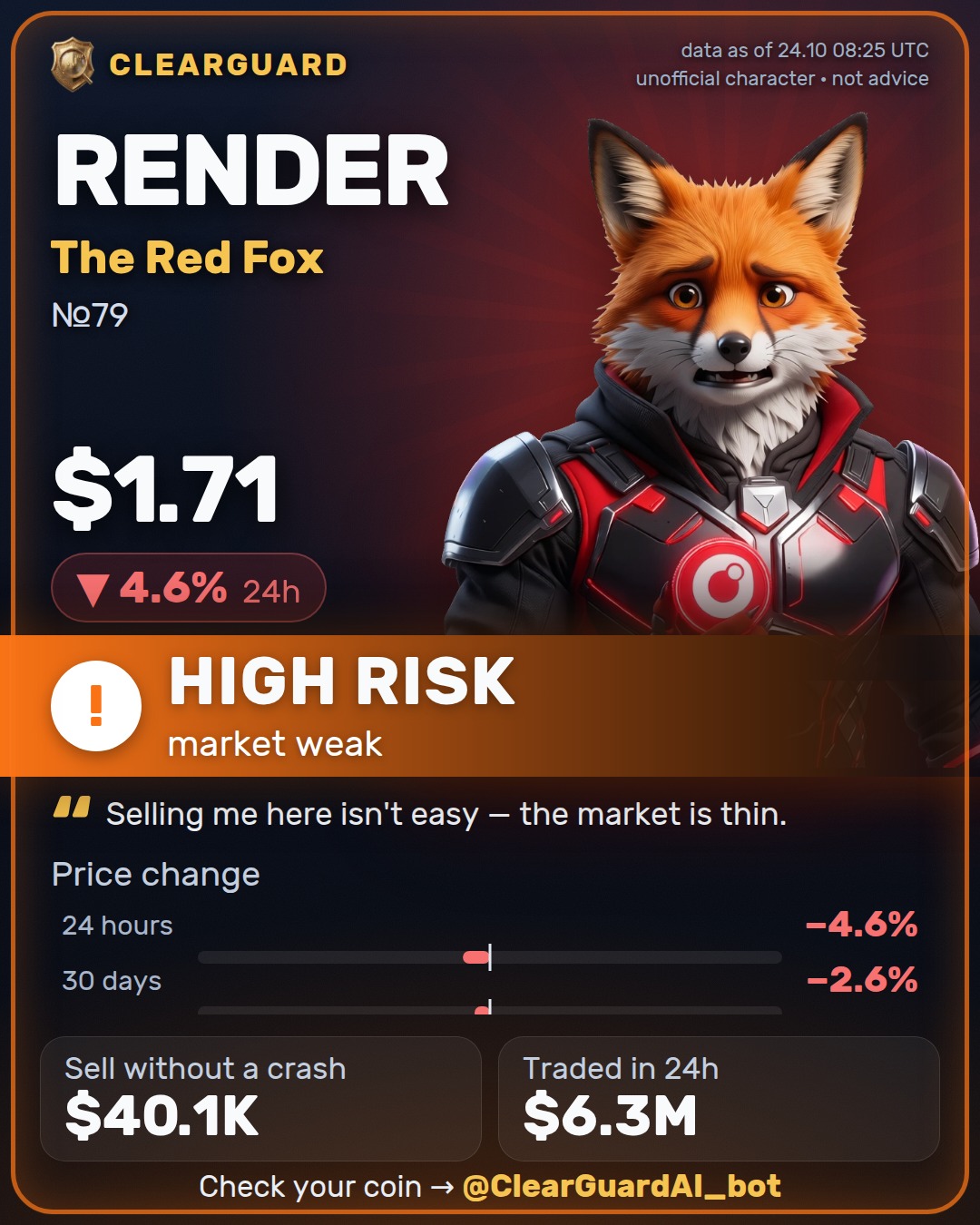 RENDER · The Red Fox — HEALTHY