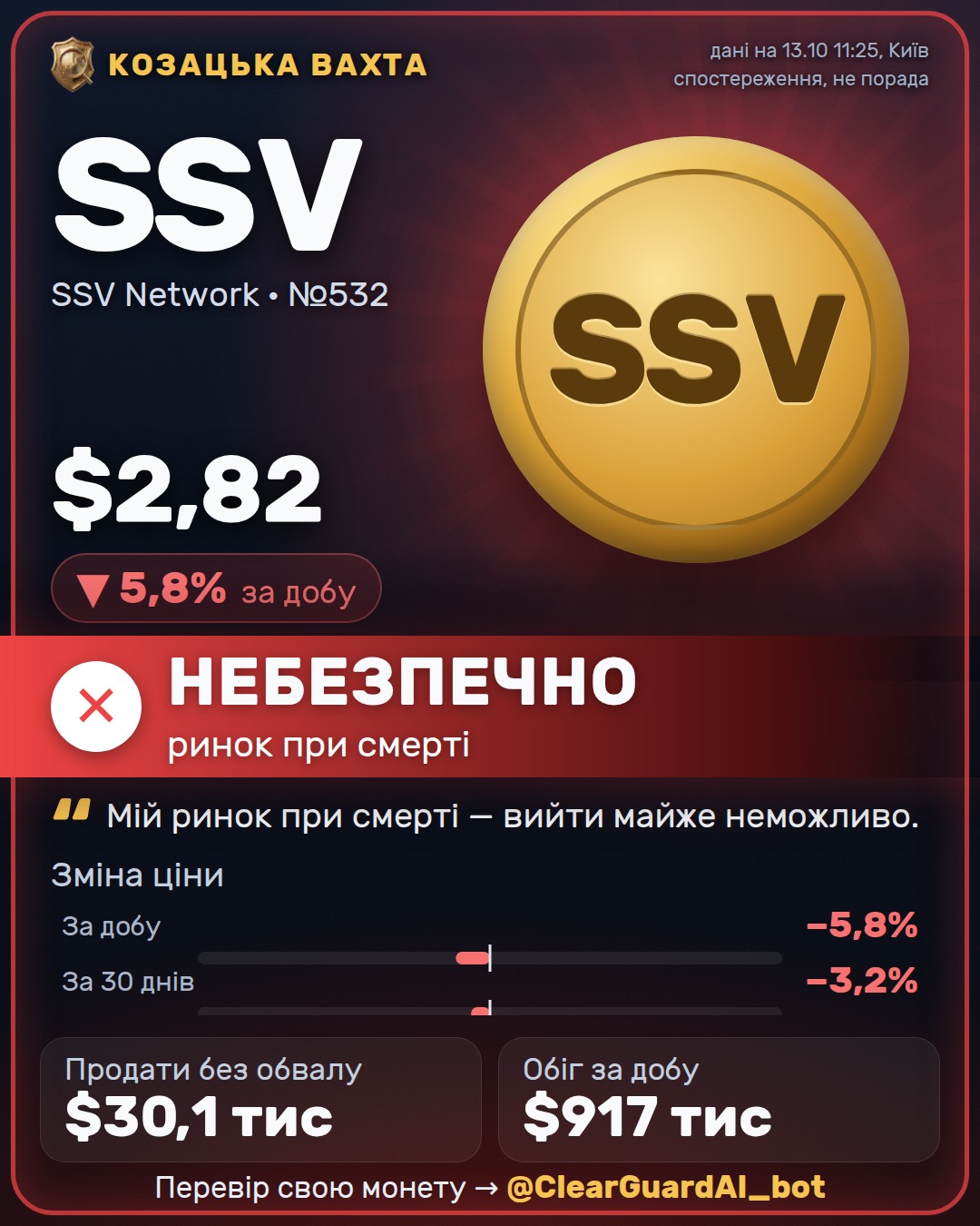 SSV · SSV Network — НЕБЕЗПЕЧНО