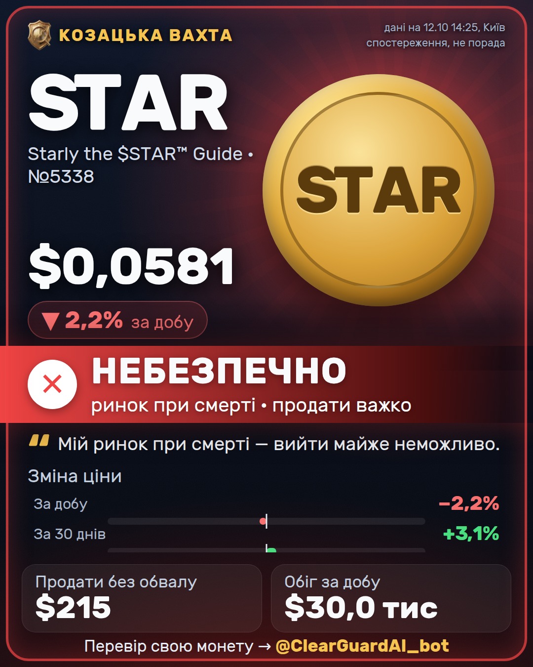 STAR · Starly the $STAR™ Guide — НЕБЕЗПЕЧНО