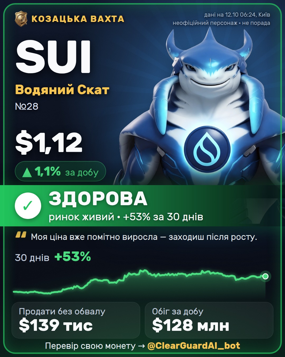SUI · Водяний Скат — ЗДОРОВА