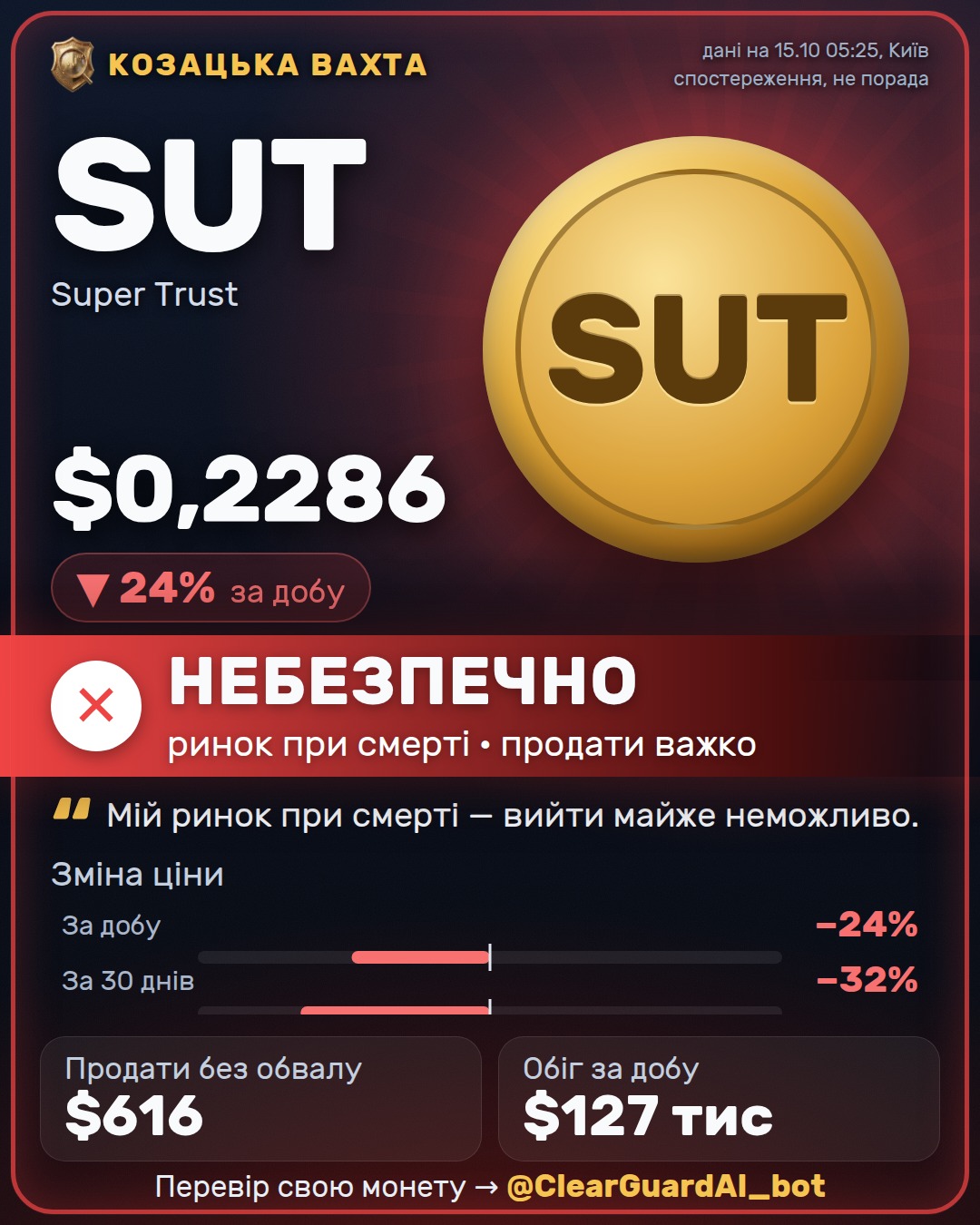 SUT · Super Trust — НЕБЕЗПЕЧНО