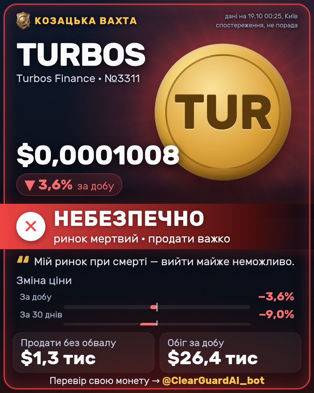 TURBOS · Turbos Finance — НЕБЕЗПЕЧНО