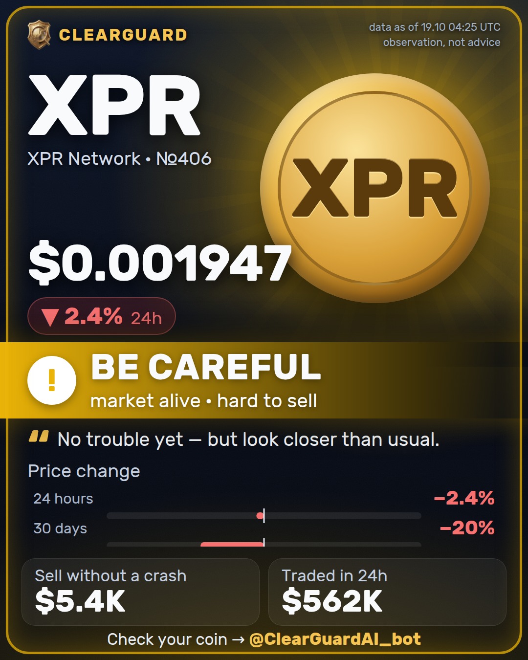 XPR · XPR Network — BE CAREFUL